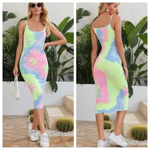 tie dyed tank dress